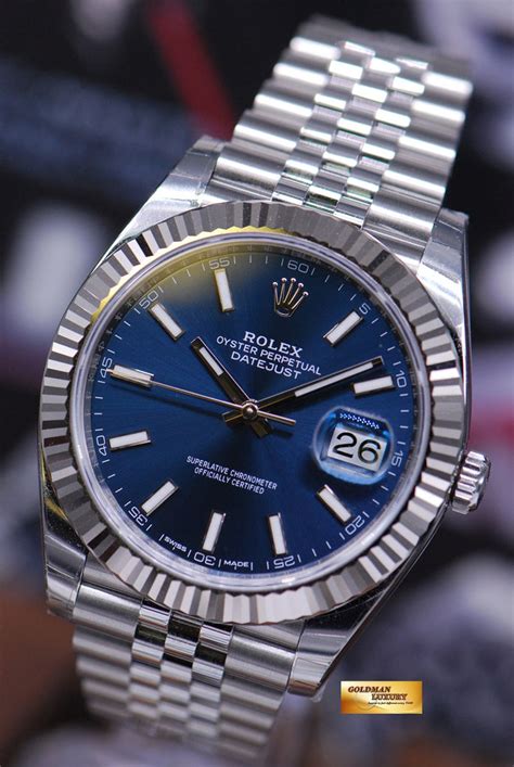 rolex oyster perpetual datejust 41 blue dial|rolex datejust 41 wertentwicklung.